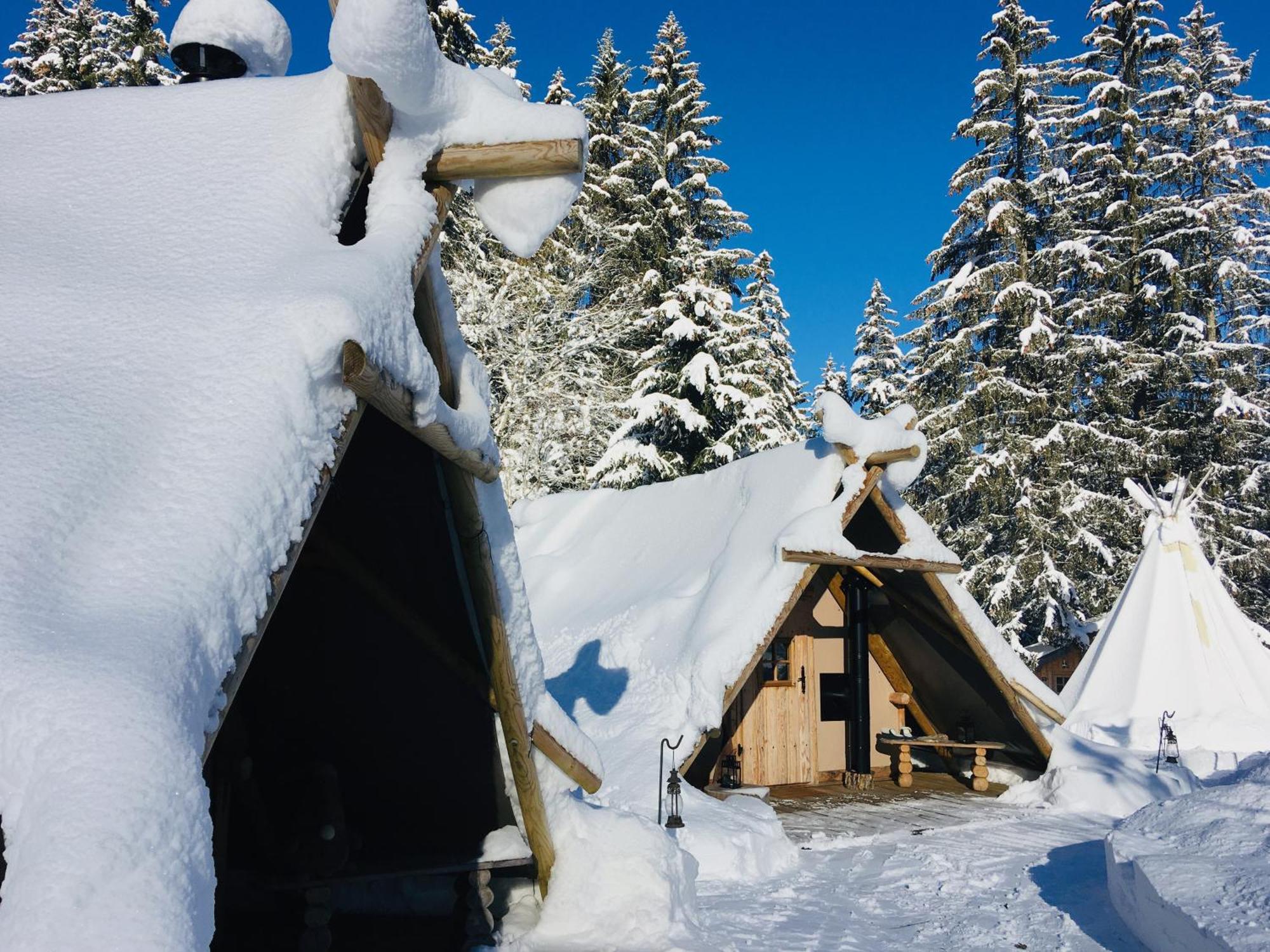 Altipik - Lodges Insolites Mont-Saxonnex エクステリア 写真